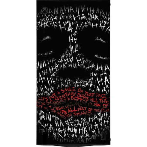 DC Comics The Joker Put a Smile On That Face XBox Series X Digital Edition Console Skin